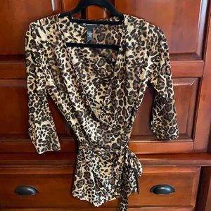INC Animal print blouse. Like new